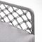 Armen Living Marco Indoor Outdoor Steel Lounge Chair with Gray Rope and Gray Cushion LCMPCHGRY - alternate 7